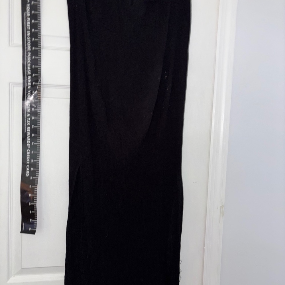 Black dress pencil ribbed forever 21 light wt. full length dress nwot by ny & co - Picture 10 of 15